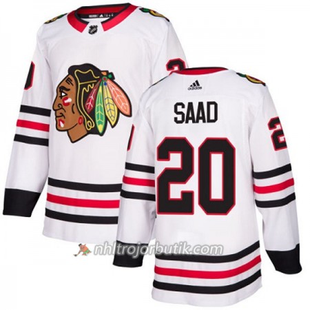 Dame Ishockey Chicago Blackhawks Tröja Brandon Saad 20 Adidas 2017-2018 Vit Authentic